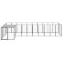 Black kennel 7.26 m² steel by vidaXL, Dog kennels and fences - Ref: Foro24-3082237, Price: 422,68 €, Discount: %