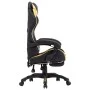 Gaming-Stuhl mit Fußstütze aus schwarzem und goldenem Kunstleder von vidaXL, Bürostühle - Ref: Foro24-287988, Preis: 165,26 €...