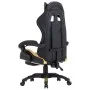 Gaming-Stuhl mit Fußstütze aus schwarzem und goldenem Kunstleder von vidaXL, Bürostühle - Ref: Foro24-287988, Preis: 165,26 €...