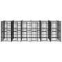 Outdoor steel dog kennel 11.06 m² by vidaXL, Dog kennels and fences - Ref: Foro24-3097941, Price: 1,00 €, Discount: %