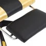 Gaming-Stuhl mit Fußstütze aus schwarzem und goldenem Kunstleder von vidaXL, Bürostühle - Ref: Foro24-287988, Preis: 165,26 €...