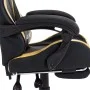 Gaming-Stuhl mit Fußstütze aus schwarzem und goldenem Kunstleder von vidaXL, Bürostühle - Ref: Foro24-287988, Preis: 165,26 €...