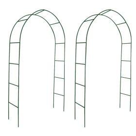 Garden arches 2 units for climbing plants by vidaXL, Pergolas, arches and garden trellises - Ref: Foro24-40776, Price: 38,80 ...