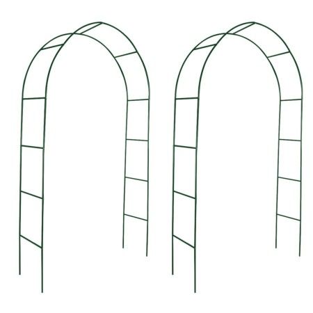 Gartenbögen 2 Einheiten für Kletterpflanzen von vidaXL, Pergolen, Bögen und Gartenspaliere - Ref: Foro24-40776, Preis: 38,80 ...