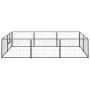 Hundezwinger aus schwarzem Stahl, 6 m². von vidaXL, Hundehütten und Zäune - Ref: Foro24-3082110, Preis: 187,83 €, Rabatt: %