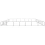 Silberner Zwinger 70 m² Stahl von vidaXL, Hundehütten und Zäune - Ref: Foro24-3082186, Preis: 524,01 €, Rabatt: %