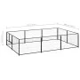 Hundezwinger aus schwarzem Stahl, 6 m². von vidaXL, Hundehütten und Zäune - Ref: Foro24-3082110, Preis: 187,83 €, Rabatt: %