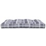 Cojín para sofá de palets de tela a cuadros gris 120x80x12 cm by vidaXL, Cushions for chairs and sofas - Ref: Foro24-314422, ...