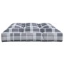 Cojín para sofá de palets de tela a cuadros gris 120x80x12 cm by vidaXL, Cushions for chairs and sofas - Ref: Foro24-314422, ...