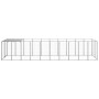 Silberner Zwinger 6,05 m² Stahl von vidaXL, Hundehütten und Zäune - Ref: Foro24-3082204, Preis: 326,49 €, Rabatt: %