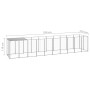 Silberner Zwinger 6,05 m² Stahl von vidaXL, Hundehütten und Zäune - Ref: Foro24-3082204, Preis: 326,49 €, Rabatt: %