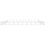 Silberner Zwinger 90 m² Stahl von vidaXL, Hundehütten und Zäune - Ref: Foro24-3082196, Preis: 639,18 €, Rabatt: %