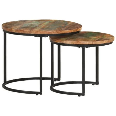 Stackable tables 2 units recycled solid table by vidaXL, Coffee table - Ref: Foro24-338000, Price: 79,45 €, Discount: %