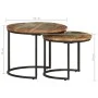 Stackable tables 2 units recycled solid table by vidaXL, Coffee table - Ref: Foro24-338000, Price: 79,45 €, Discount: %