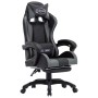 Gaming-Stuhl mit Fußstütze aus grauem und schwarzem Kunstleder von vidaXL, Bürostühle - Ref: Foro24-287990, Preis: 179,18 €, ...