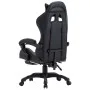 Silla gaming con reposapiés cuero sintético gris y negro de vidaXL, Sillas de oficina - Ref: Foro24-287990, Precio: 183,11 €,...