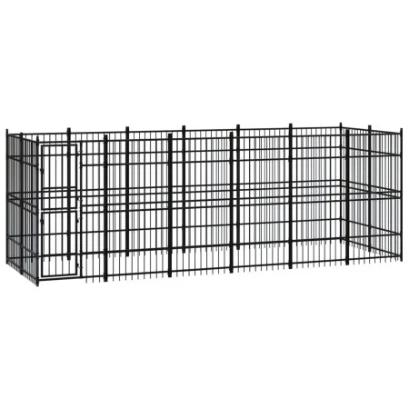 Stahlzwinger für den Außenbereich 11,06 m² von vidaXL, Hundehütten und Zäune - Ref: Foro24-3097960, Preis: 853,73 €, Rabatt: %