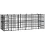 Outdoor steel dog kennel 11.06 m² by vidaXL, Dog kennels and fences - Ref: Foro24-3097960, Price: 853,73 €, Discount: %