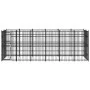 Outdoor steel dog kennel 11.06 m² by vidaXL, Dog kennels and fences - Ref: Foro24-3097960, Price: 853,73 €, Discount: %