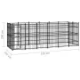 Outdoor steel dog kennel 11.06 m² by vidaXL, Dog kennels and fences - Ref: Foro24-3097960, Price: 853,73 €, Discount: %