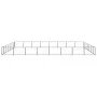 Steel dog kennel 56 m² black by vidaXL, Dog kennels and fences - Ref: Foro24-3082180, Price: 507,01 €, Discount: %