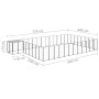 Schwarzer Zwinger 30,25 m² aus Stahl von vidaXL, Hundehütten und Zäune - Ref: Foro24-3082230, Preis: 661,05 €, Rabatt: %
