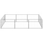 Silberner Zwinger 9 m² Stahl von vidaXL, Hundehütten und Zäune - Ref: Foro24-3082135, Preis: 199,06 €, Rabatt: %