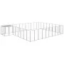 Silberner Zwinger 25,41 m² Stahl von vidaXL, Hundehütten und Zäune - Ref: Foro24-3082235, Preis: 516,25 €, Rabatt: %