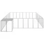Silberner Zwinger 25,41 m² Stahl von vidaXL, Hundehütten und Zäune - Ref: Foro24-3082235, Preis: 516,25 €, Rabatt: %