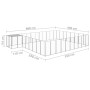 Silberner Zwinger 25,41 m² Stahl von vidaXL, Hundehütten und Zäune - Ref: Foro24-3082235, Preis: 525,21 €, Rabatt: %