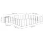 Silberner Zwinger 25,41 m² Stahl von vidaXL, Hundehütten und Zäune - Ref: Foro24-3082235, Preis: 516,25 €, Rabatt: %