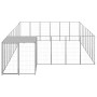Silberner Zwinger 15,73 m² aus Stahl von vidaXL, Hundehütten und Zäune - Ref: Foro24-3082221, Preis: 424,83 €, Rabatt: %