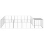 Silberner Zwinger 15,73 m² aus Stahl von vidaXL, Hundehütten und Zäune - Ref: Foro24-3082221, Preis: 424,83 €, Rabatt: %