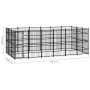 Steel outdoor kennel 16.59 m² by vidaXL, Dog kennels and fences - Ref: Foro24-3097977, Price: 954,23 €, Discount: %