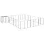 Silberner Zwinger 25,41 m² Stahl von vidaXL, Hundehütten und Zäune - Ref: Foro24-3082246, Preis: 521,00 €, Rabatt: %