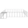 Silver dog kennel 25.41 m² steel by vidaXL, Dog kennels and fences - Ref: Foro24-3082246, Price: 521,00 €, Discount: %
