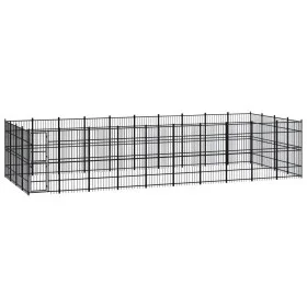 Zwinger aus Stahl für den Außenbereich 36,86 m² von vidaXL, Hundehütten und Zäune - Ref: Foro24-3097988, Preis: 1,00 €, Rabat...