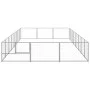 Silver dog kennel 24 m² steel by vidaXL, Dog kennels and fences - Ref: Foro24-3082140, Price: 336,99 €, Discount: %