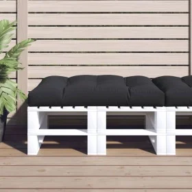 Black fabric garden seat cushion 120x80x12 cm by vidaXL, Cushions for chairs and sofas - Ref: Foro24-47502, Price: 69,08 €, D...