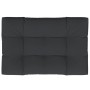 Gartensitzkissen aus schwarzem Stoff, 120 x 80 x 12 cm von vidaXL, Kissen für Stühle und Sofas - Ref: Foro24-47502, Preis: 70...