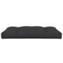 Black fabric garden seat cushion 120x80x12 cm by vidaXL, Cushions for chairs and sofas - Ref: Foro24-47502, Price: 69,01 €, D...