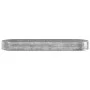 Steel flower bed silver powder coated planter 373x140x36 cm by vidaXL, Pots and planters - Ref: Foro24-319037, Price: 88,71 €...
