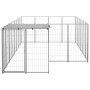Silberner Zwinger 8,47 m² aus Stahl von vidaXL, Hundehütten und Zäune - Ref: Foro24-3082209, Preis: 326,49 €, Rabatt: %