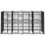 Steel outdoor kennel 7.37 m² by vidaXL, Dog kennels and fences - Ref: Foro24-3097939, Price: 971,45 €, Discount: %