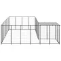 Black kennel 10.89 m² steel by vidaXL, Dog kennels and fences - Ref: Foro24-3082226, Price: 421,67 €, Discount: %