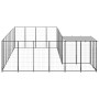 Schwarzer Zwinger 10,89 m² aus Stahl von vidaXL, Hundehütten und Zäune - Ref: Foro24-3082226, Preis: 430,48 €, Rabatt: %