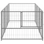 Silberner Zwinger 3 m² aus Stahl von vidaXL, Hundehütten und Zäune - Ref: Foro24-3082101, Preis: 136,22 €, Rabatt: %