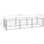 Silberner Zwinger 3 m² aus Stahl von vidaXL, Hundehütten und Zäune - Ref: Foro24-3082101, Preis: 136,22 €, Rabatt: %