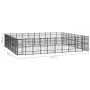Steel outdoor kennel 82.94 m² by vidaXL, Dog kennels and fences - Ref: Foro24-3098008, Price: 2,00 €, Discount: %