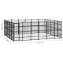 Steel outdoor kennel 27.65 m² by vidaXL, Dog kennels and fences - Ref: Foro24-3097990, Price: 1,00 €, Discount: %